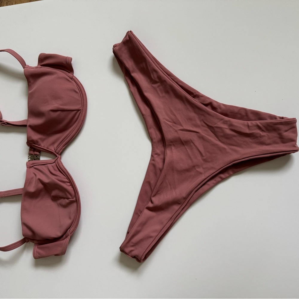 SHEIN Dusty Rose Bikini Top